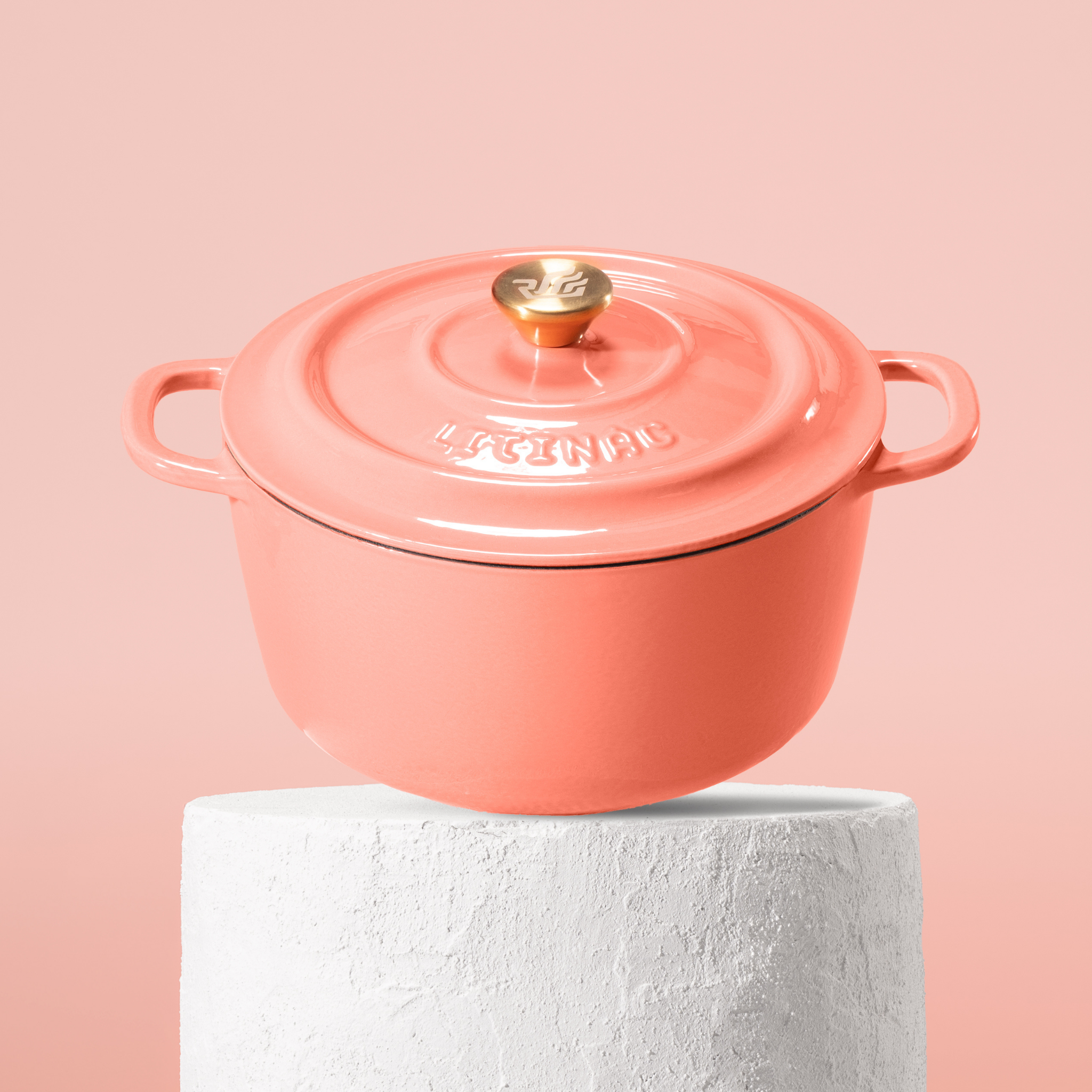 Smaltovaný liatinový hrniec