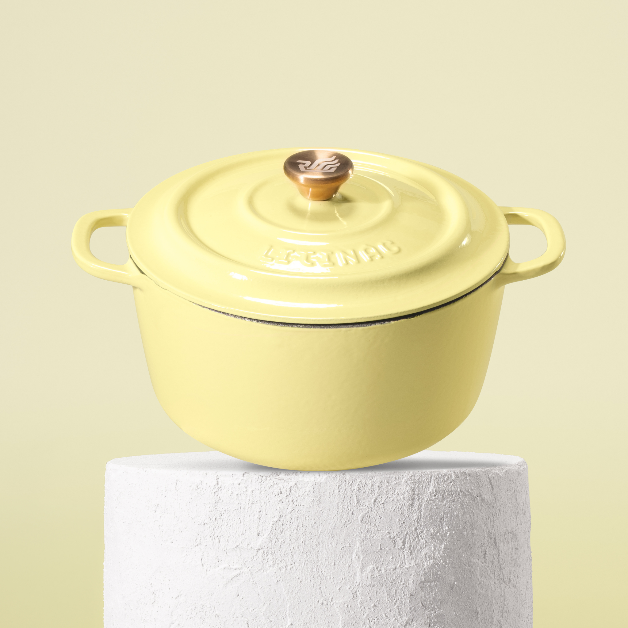 Smaltovaný liatinový hrniec